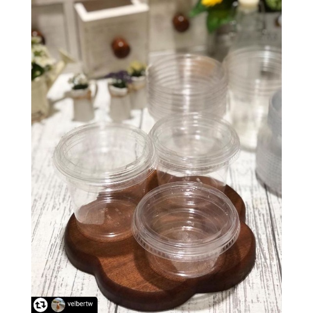 CUP YOGURT, PUDING, SALAD + TUTUP ISI 5 PCS