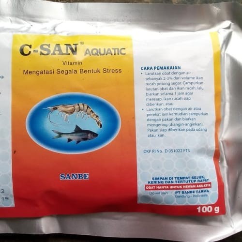 C-San Aquatic Sanbe Vitamin C KEMASAN 100gr DAN 500G  PREMIUM