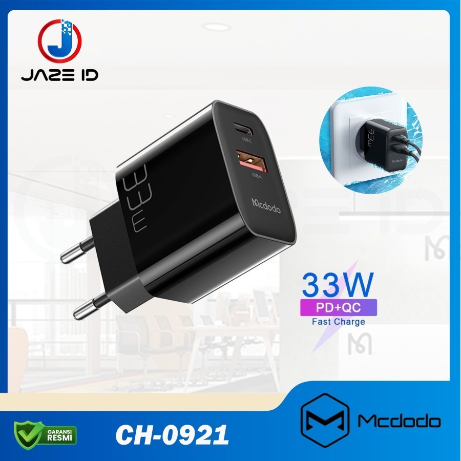 MCDODO CH-0921 33W Charger PD Super FAST Quick Charging Dual Charge Android Iphone