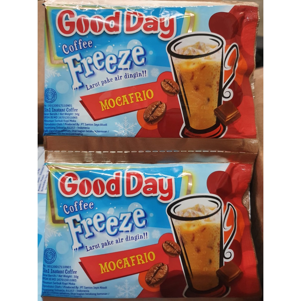 Kopi Good day Freeze renceng isi 10 sachet