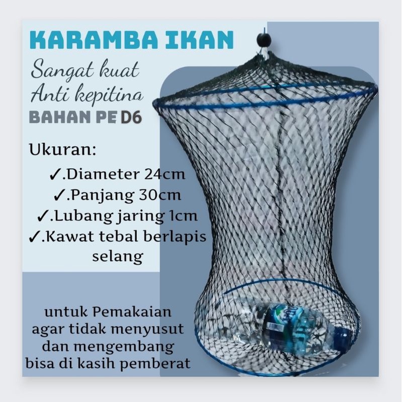 Karamba Koja Korang Wadah Ikan Lampion Bahan Pe D6 Sangat Kuat - Anugrah Pancing