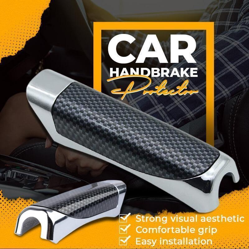 Cover Pelindung Rem Tangan Mobil Universal Bahan Serat Karbon Anti Slip Tahan Lama