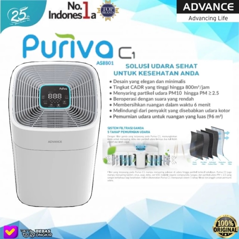 AIR PURIFIER ADVANCE/ Advance FILTER UDARA / Advance puriva C1