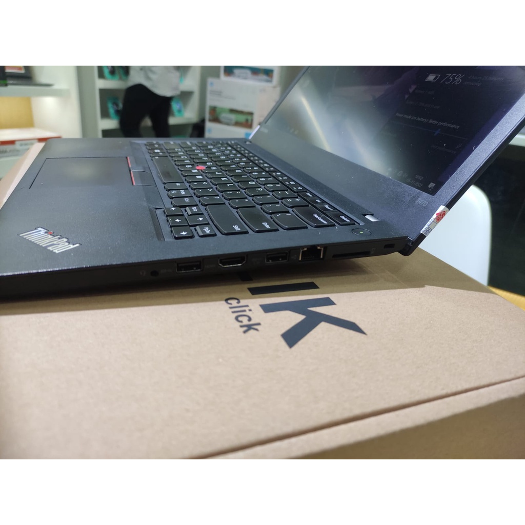 Laptop Lenovo Thinkpad T470 INTEL CORE i5 16GB SSD 256GB Windows 10 pro Bergaransi