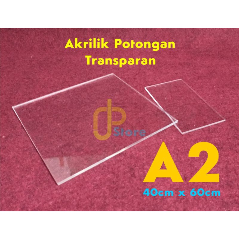 

Akrilik A2 uk. 3mm bening transparan