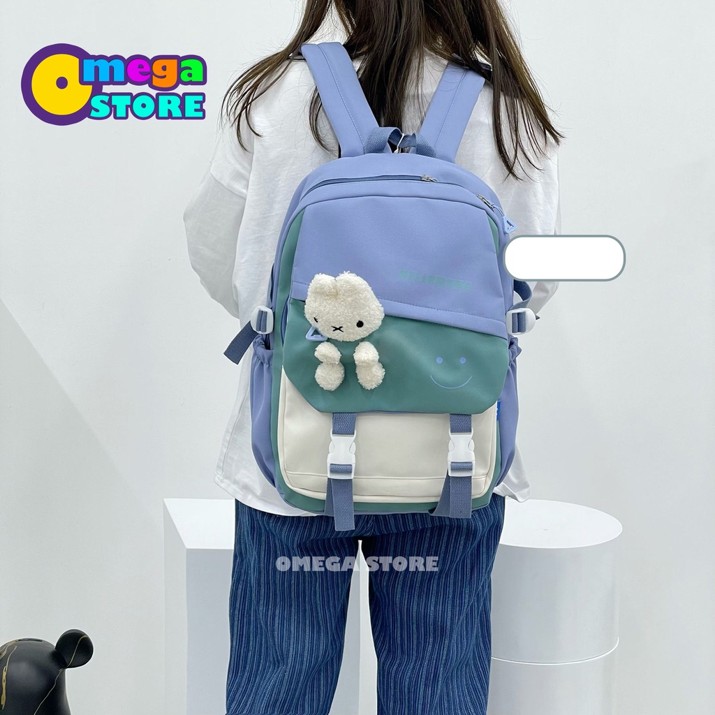 Tas Ransel Wanita Stylish School Backpack Perempuan Trendy  Tas gendong sekolah TK SD SMP - 274