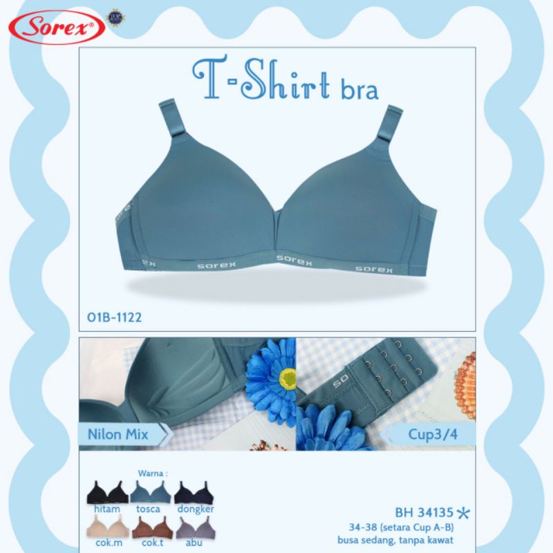 Bra Fashion Sorex 34135(34-38 ) cup A kait 3 t-shirt bra