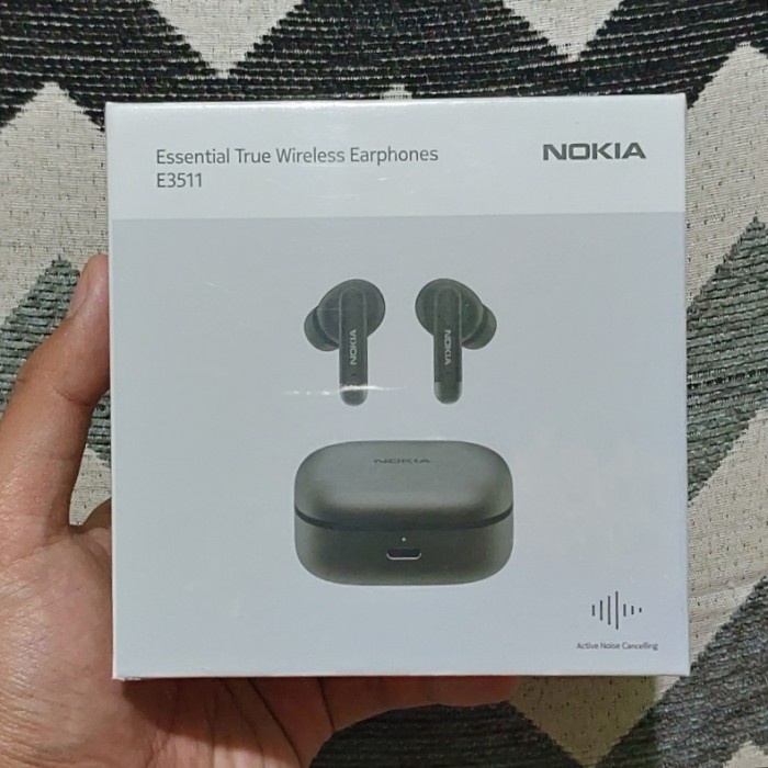 PROMO Nokia E3511 ANC Bluetooth 5.2 TWS With Mic New - Hitam