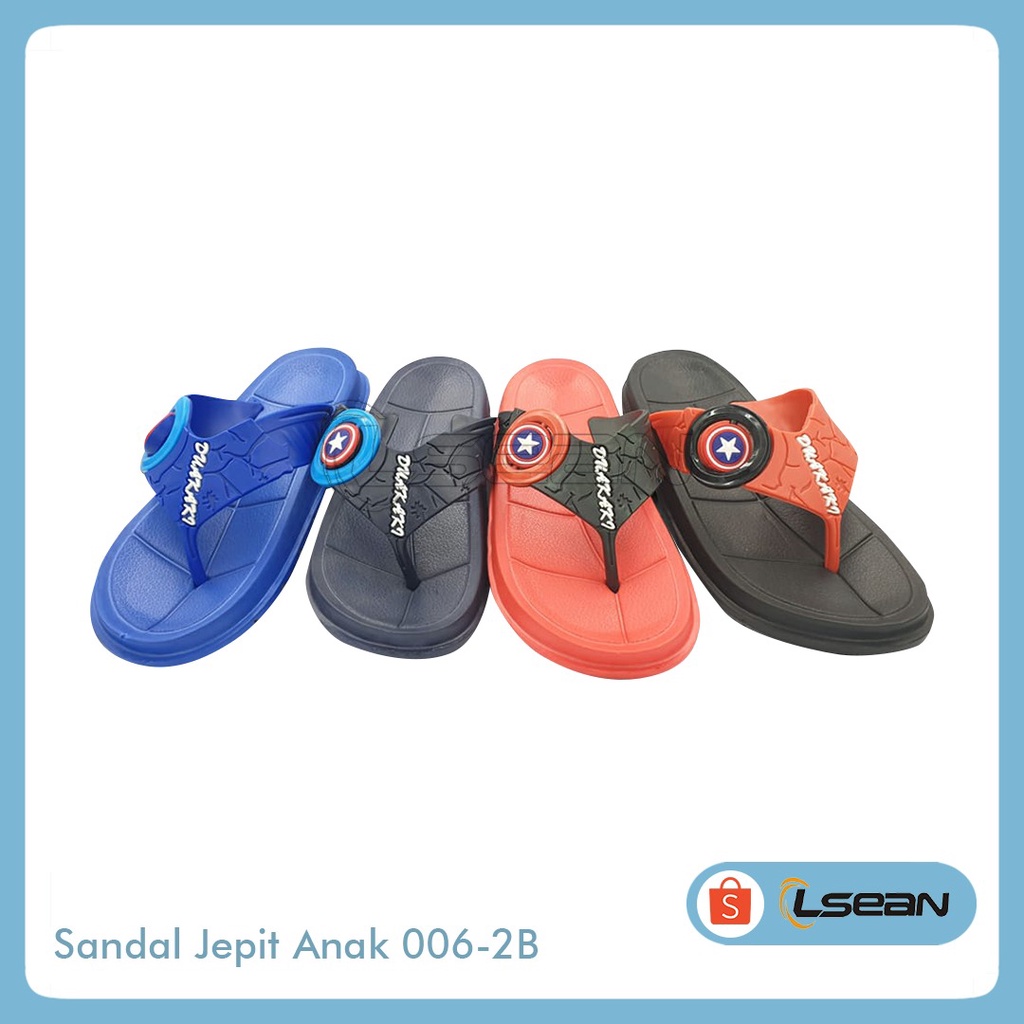 Sandal Jepit Anak Murah Captain America Spiderman