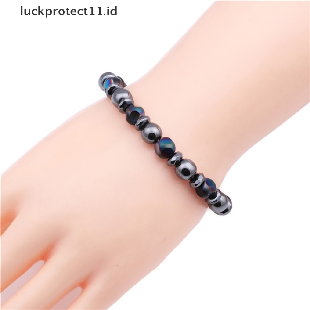 Gelang Manik-Manik Batu Hematite Chakra Magnetik Untuk Terapi Penurunan Berat Badan