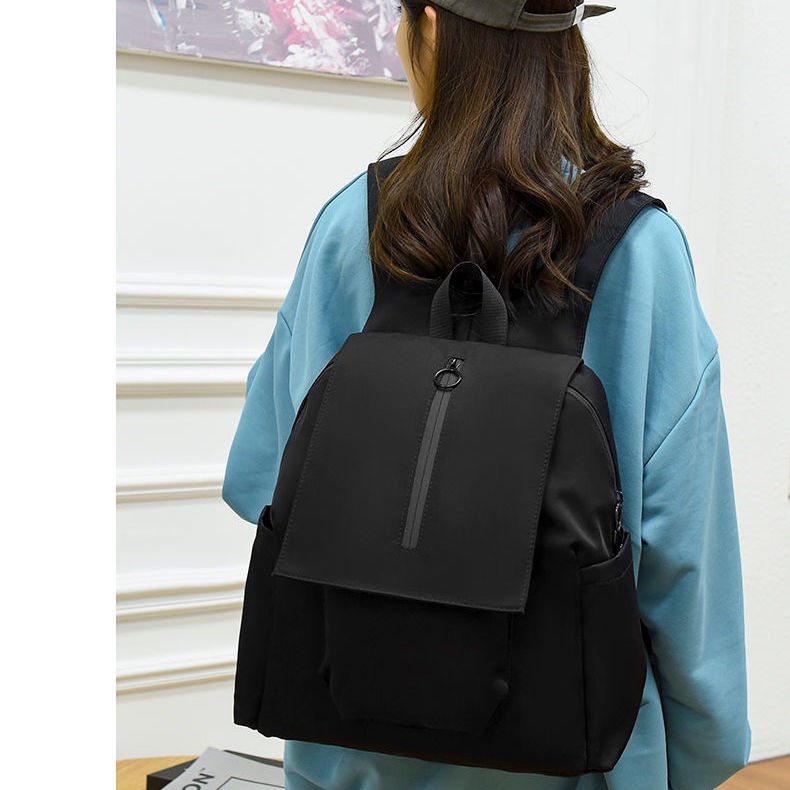 ☈❒Ransel Seraser Wanita Musim Gugur dan Musim Dingin 2021 Produk Baru Ransel Ultra Ringan Tide Tas Komputer Fashion Pria Ransel Universal Kapasitas Besar