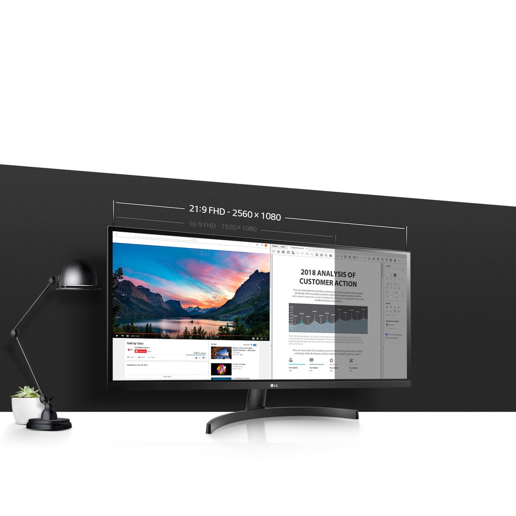 Monitor LED LG 29WP500 29&quot; Ultrawide IPS 2560x1080 HDMI HDR10