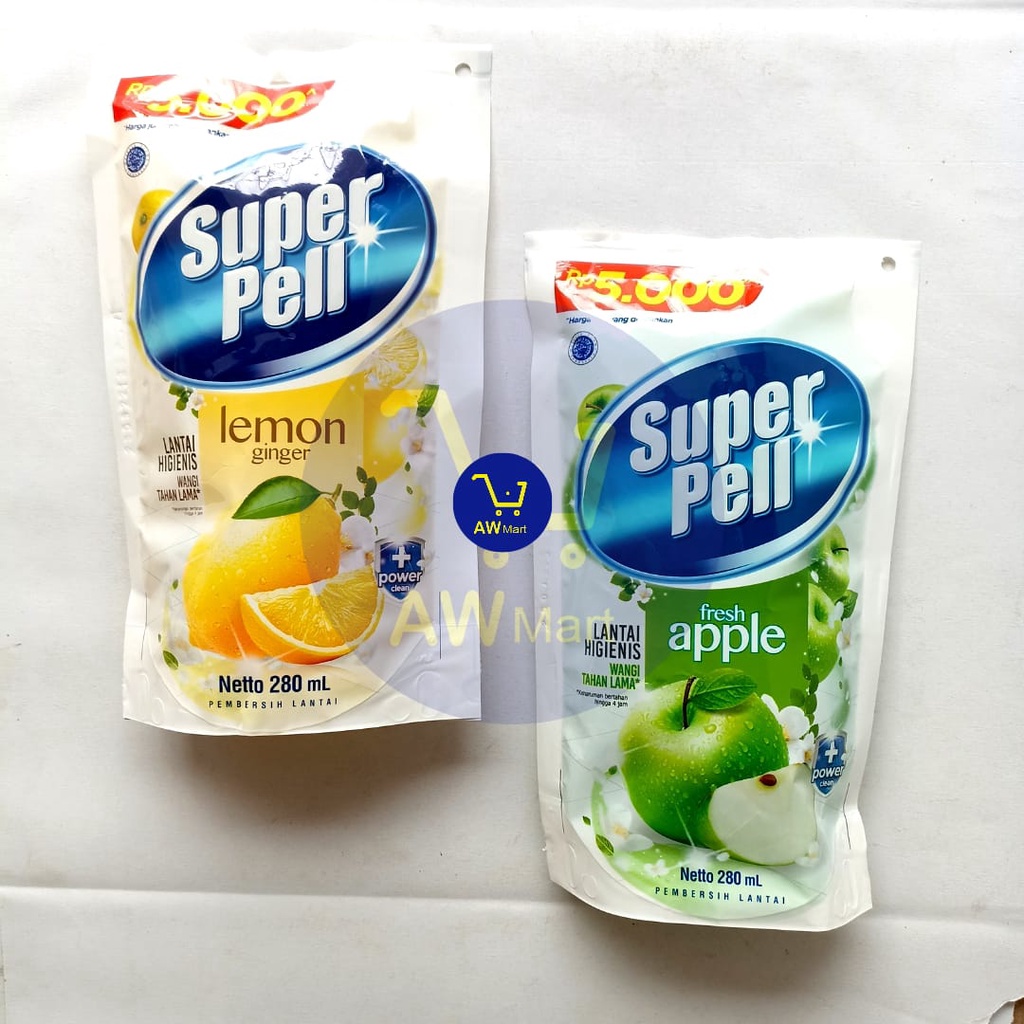 SUPER PELL 280 ML ECER RP 5000 - PEMBERSIH LANTAI SUPER PELL 280ML ECER RP. 5000