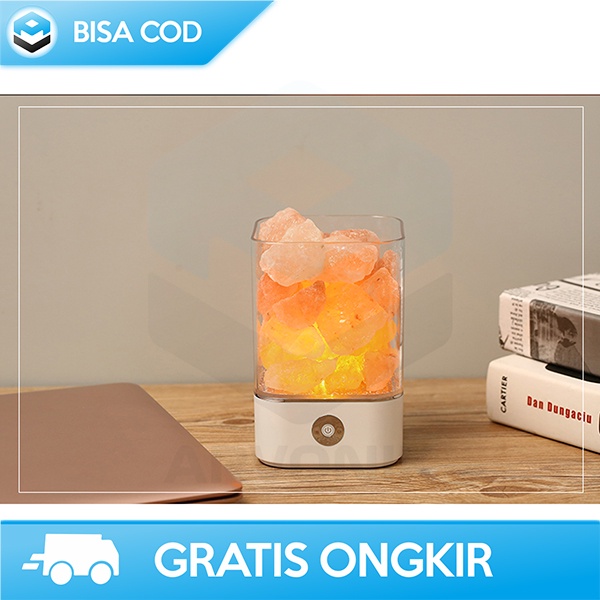 LAMPU CRYSTAL HIMALAYAN SALT LAMPU ANTI RADIASI ICOCO 100-600 MA 3WATT