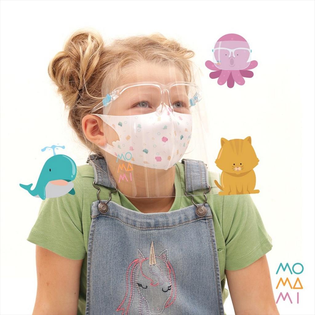 MoMaMi Comfi Face Glasses Shield Sticker FaceShield Clear