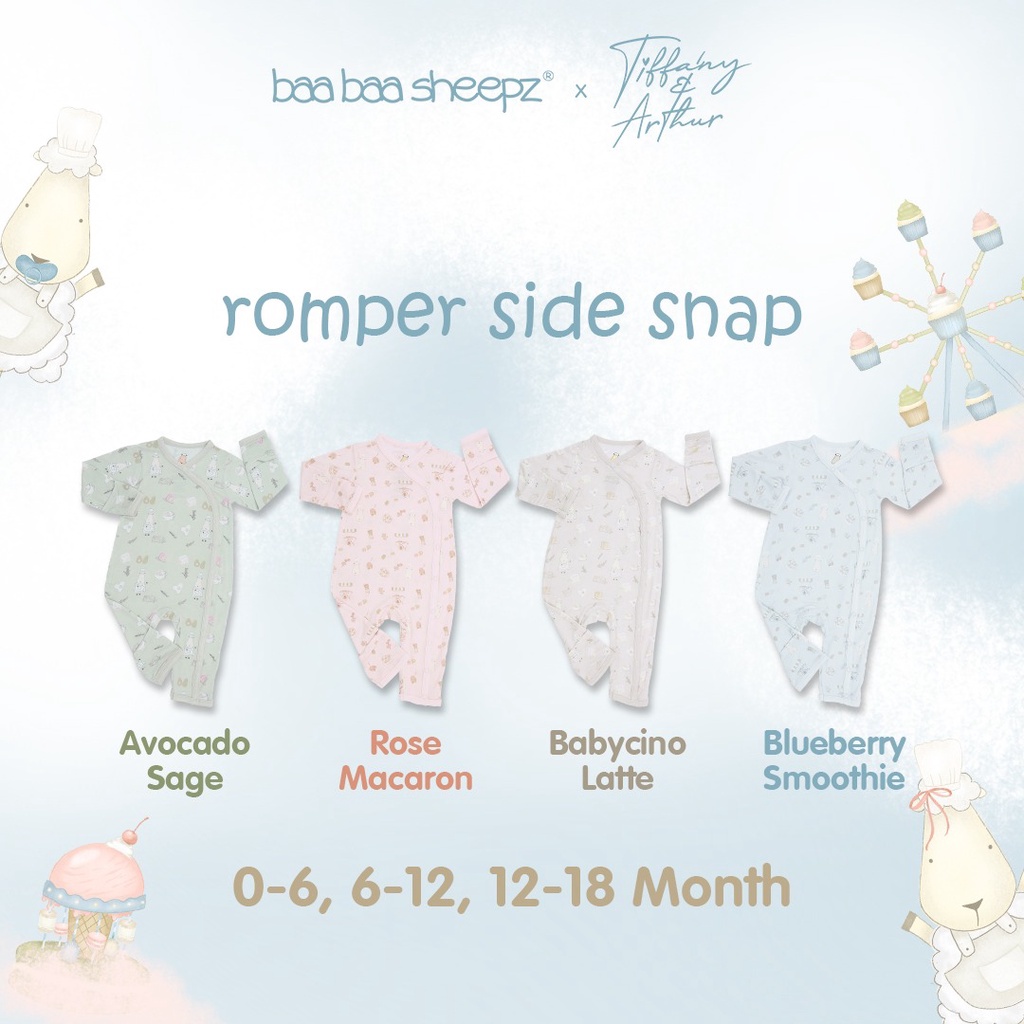 Baabaasheepz Romper / Baa Baa Romper Side Snap - Samping Part 3