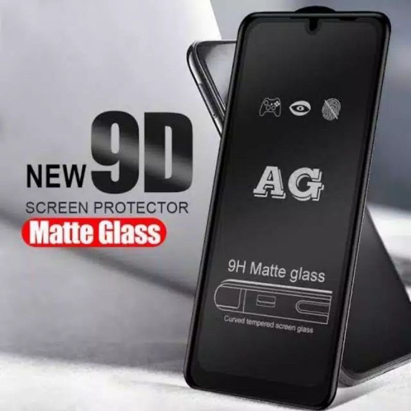 tempered glass black matte/anti minyak oppo A77S A97 A77 A76 A96 A17 A17K A57 A16 A16K A15 a15S a12 A1K A11K A12 A3S a5S A31 A33 A37F A52 A53 A53S A54 A55 A56 A59 A71 A74 A83 A91 A92 A95 anti gores kaca fullayar