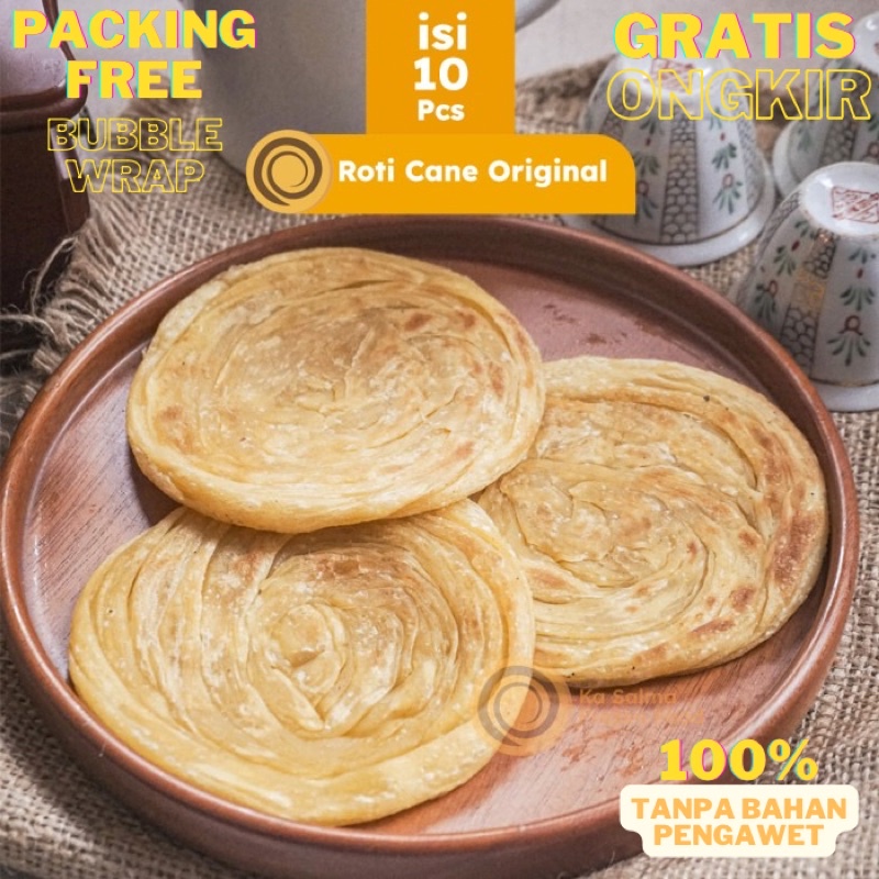 

ROTI MARYAM ORIGINAL GURIH ISI 10PCS HOMEMADE ROTI CANE / ROTI CANAI / ROTI PRATA - JAJANAN MURAH