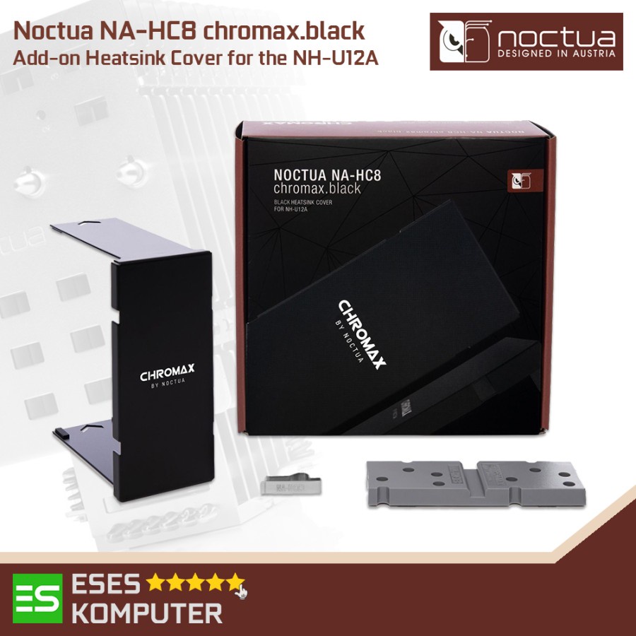 Noctua NA-HC8 Chromax Black | Add on Heatsink Cover for NH-U12A