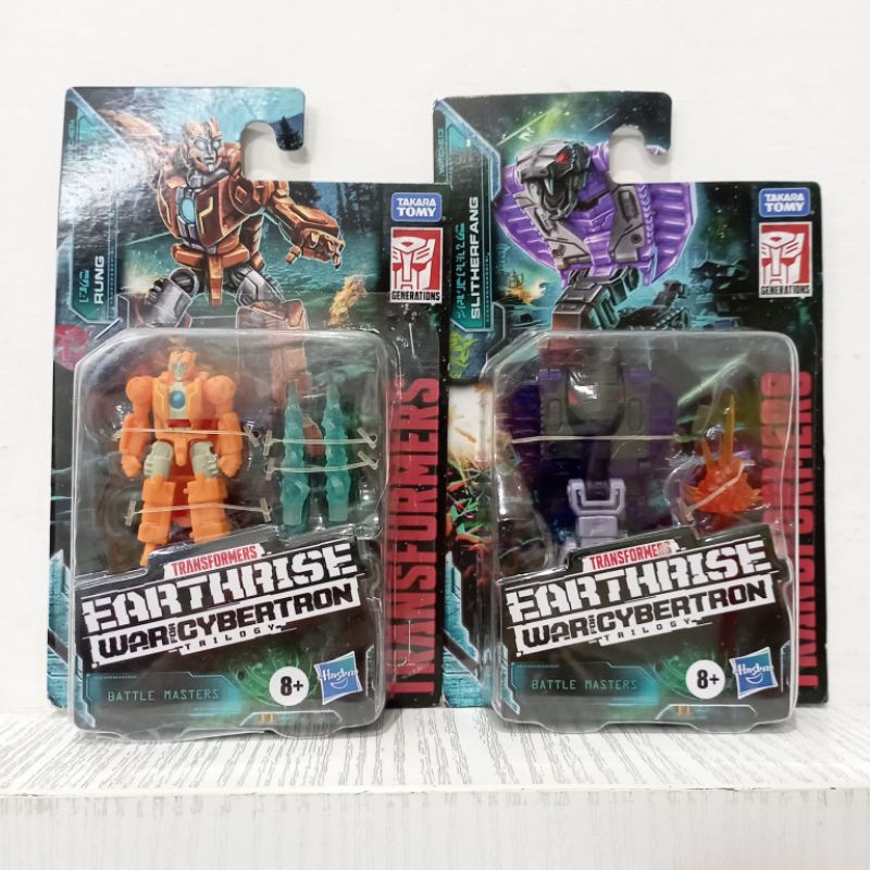 ori original hasbro transformers earthrise war for cybertron wfc trilogy battle masters takara tomy generations rung slitherfang action figure collection transformer robot mainan anak cowok laki koleksi hadiah kado ultah gift boy present