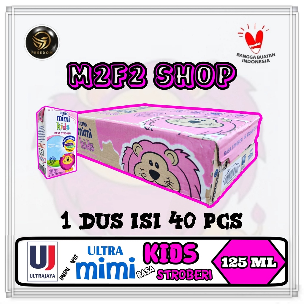 

Susu Ultra Milk Mimi Kids Kotak UHT Stroberi | Strawberry - 125 ml (Kemasan Karton)