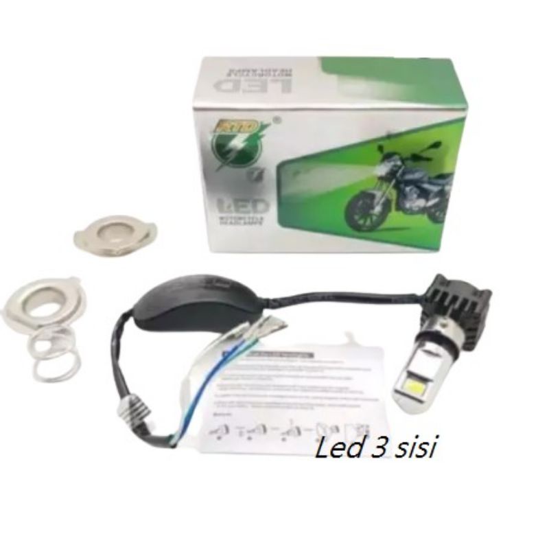 LAMPU RTD LED DEPAN KIPAS RTD 3SISI UNIVERSAL,,LAMPU UTAMA DEPAN