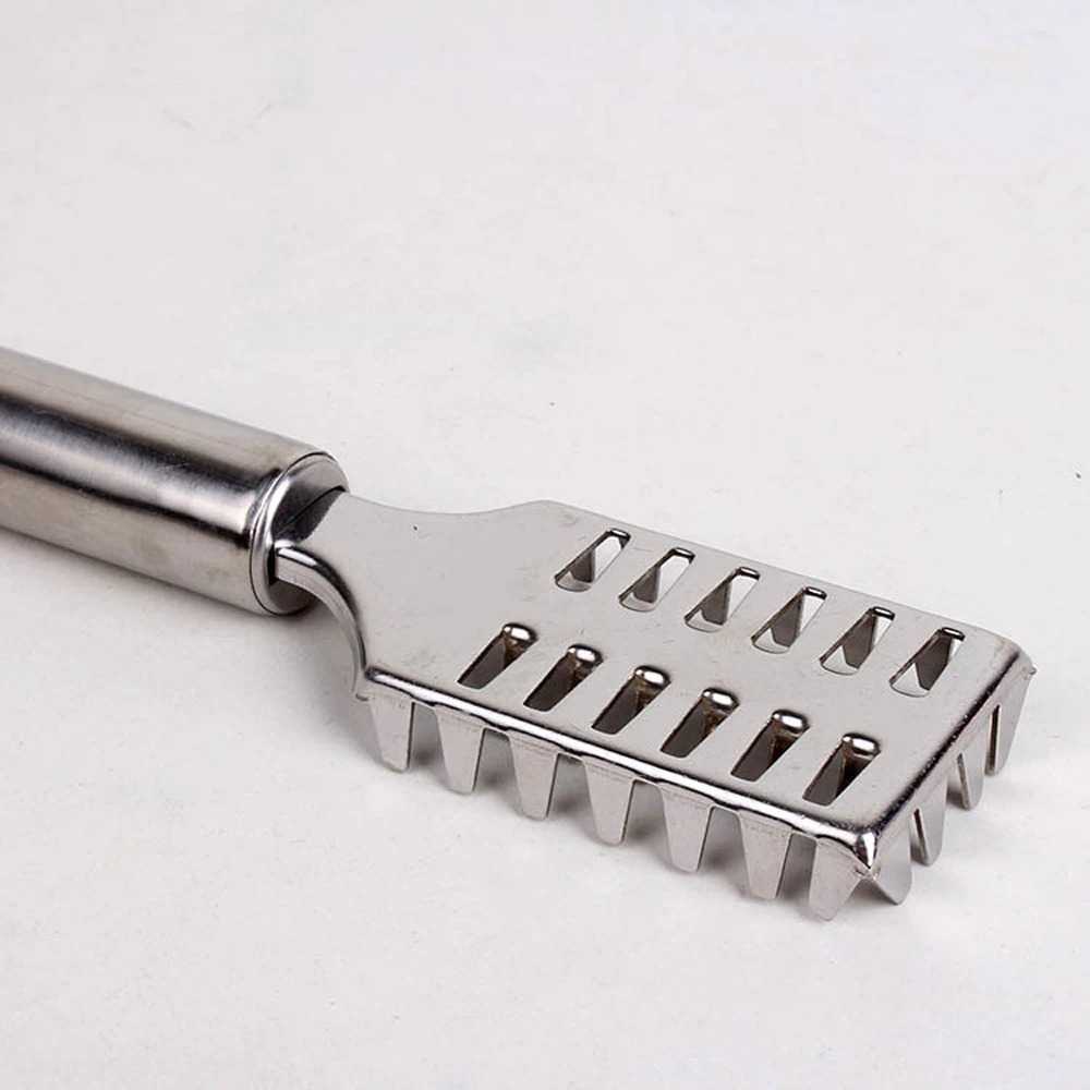 KR Pembersih Sisik Ikan Pisau Pengupas Sisik Fish Skin Scraper Stainless