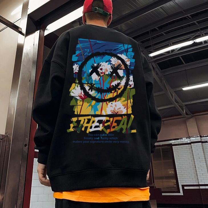 Harga Spesial CN sweater crewneck Etheral Pria wanita Jaket Switer Motif Simple Kekinian/Switer kere