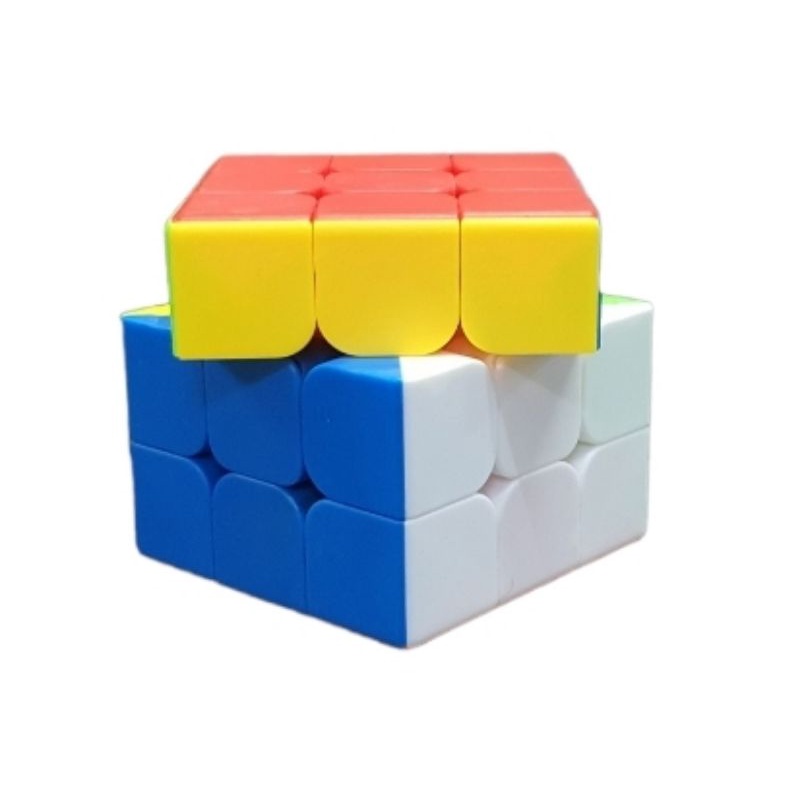 Mainan Kubus Puzzle Rubik 3x3 Base Putih