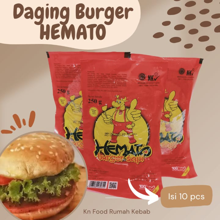 

Hemato burger 1 dus isi 50 pack instan sameday