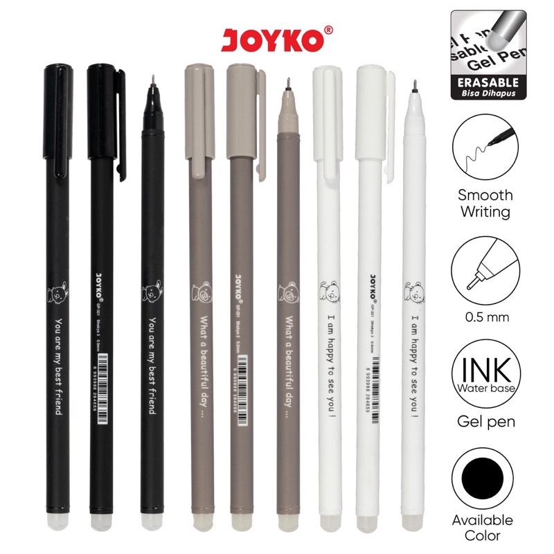 

Pulpen Joyko GP-321 / Pulpen Bisa Dihapus / Pulpen Gel Erasable