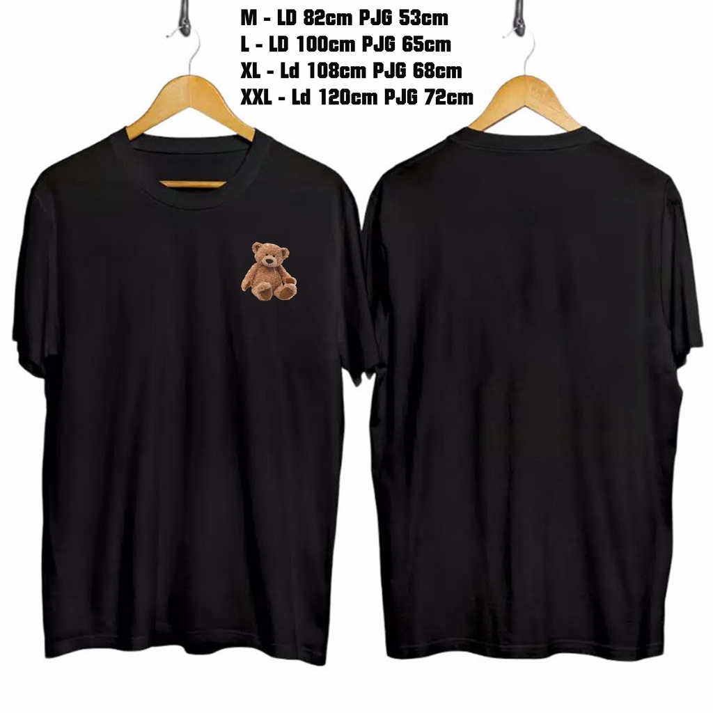 Kaos Size M-XXL Beruang duduk PE