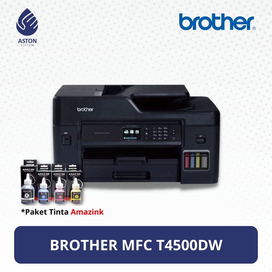 Printer Brother MFC-T4500DW - Tinta Amazink