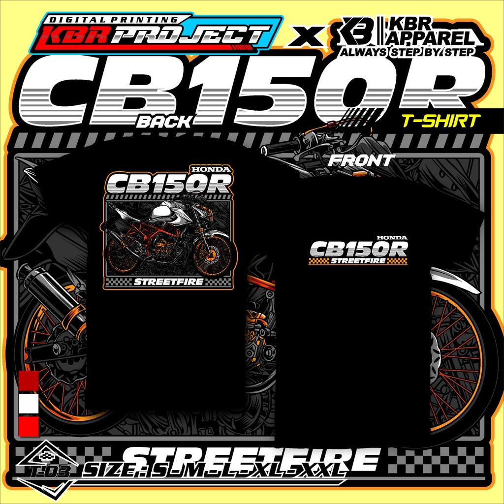 [COD] KAOS RACING X CB 150R KAOS COMBED SABLON PRINT DTF KAOS SUNMORI RACING T.03