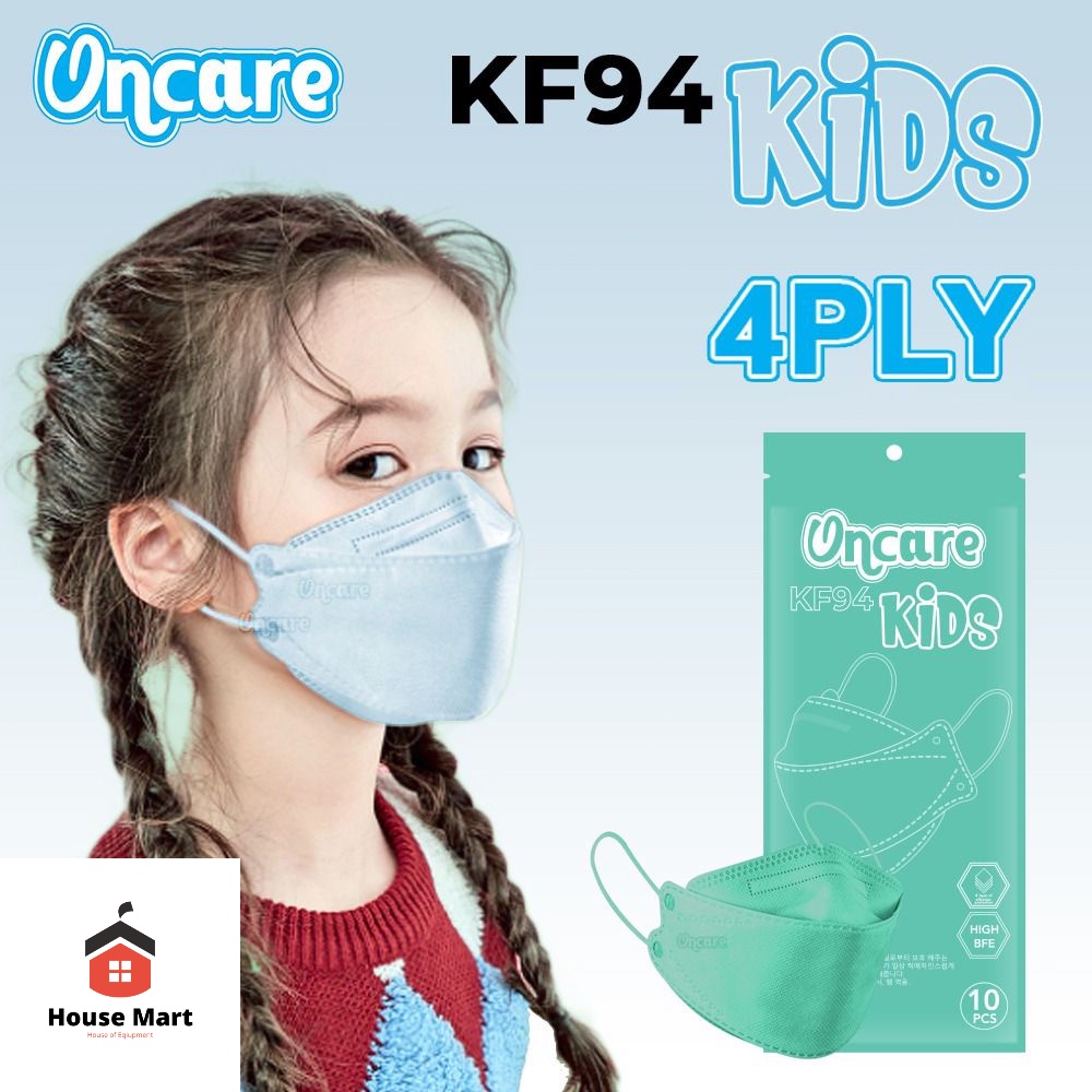 Masker Anak KF94 Oncare Embos Warna Warni Isi 10Pcs