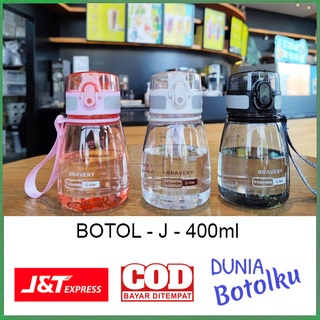 Botol Minum Big Belly Mini Lucu Tali Tenteng Ukuran 400ml