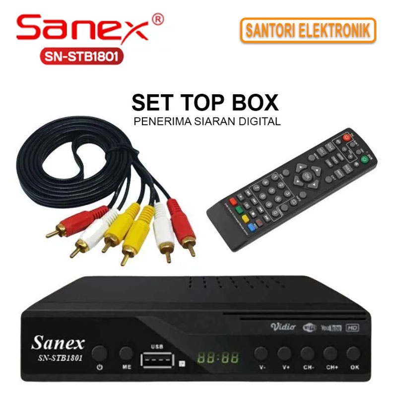 Jual SET TOP BOX (STB) SANEX SNSTB1801 ALAT PENERIMA SIARAN DIGITAL