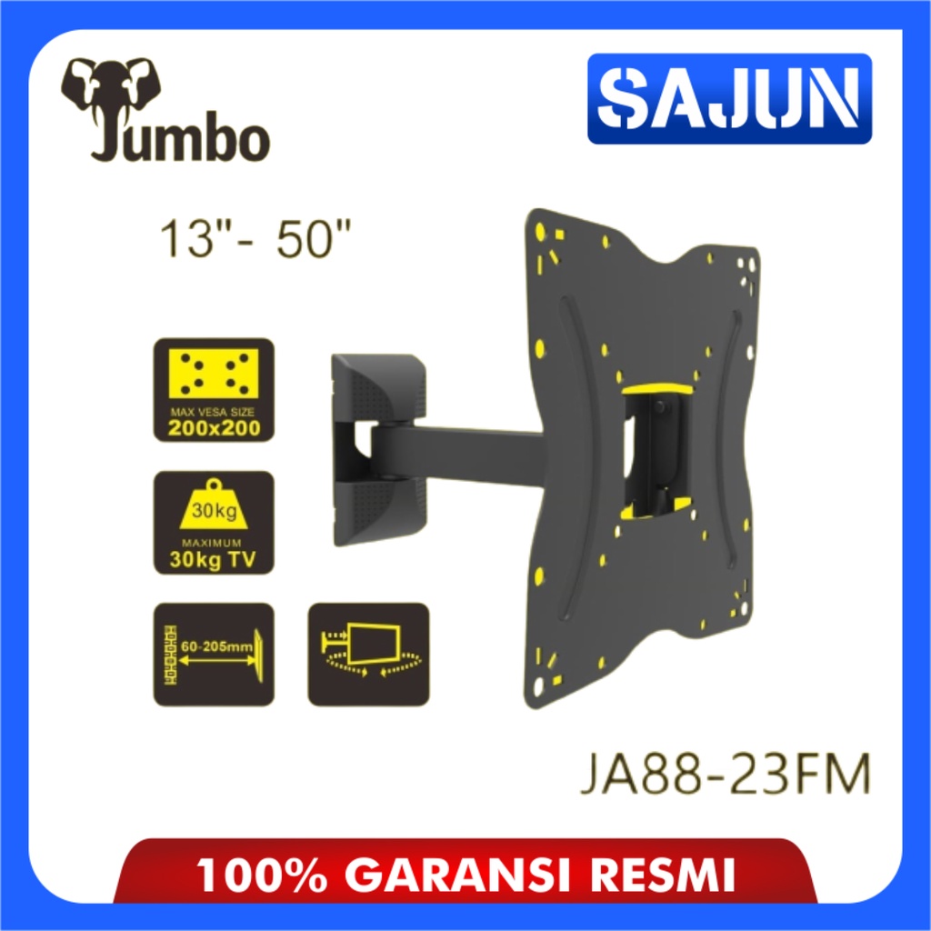 JUMBO Bracket TV LED Bracket Gantung Monitor Ukuran 13 - 50 Inch