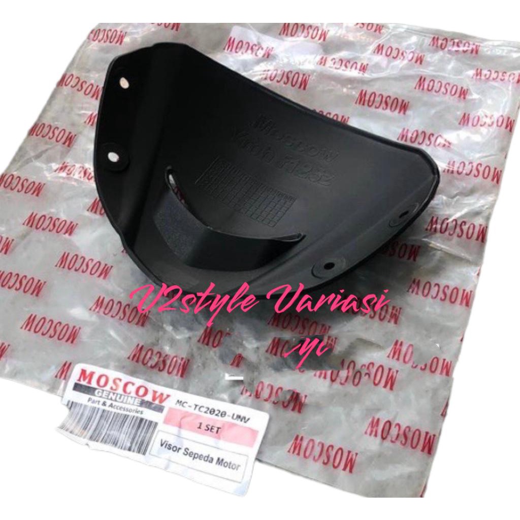 VISOR  F1ZR 125ZR 125Z PNP BAHAN ABS ANTI CRACK ORIGINAL MOSCOW WARNA HITAM WINSIL YAMAHA X1 FIZR F1Z R F125ZR SATRIA HIU 2T 2 TAK 2TAK JUPITER Z Z1 VEGA R ZR MIO S GT J SMILE SUPRA FIT FROCE ONE 1 WINDSHIELD BATOK DEPAN PISOR F1Z R PLUG AND PLAY BAUT CNC