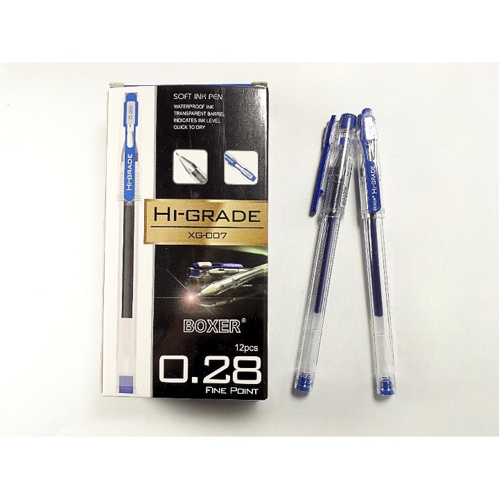 

Bolpoin Gel BOXER HI-GRADE XG-007 Blue Ink 0.28mm (024080)