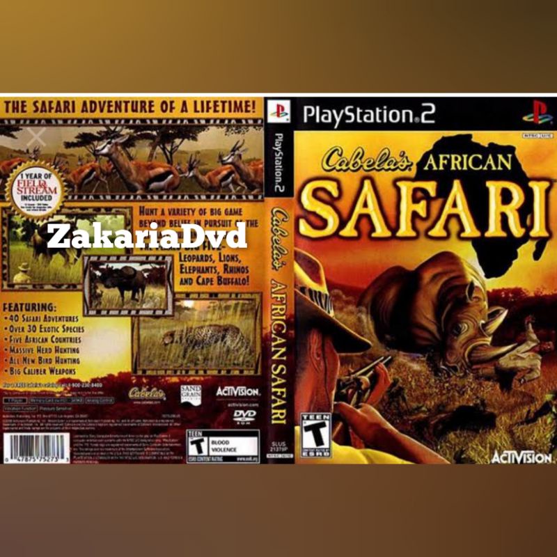 Kaset Ps 2 Cabela African Safari