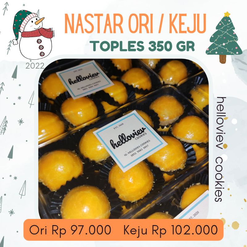 

Kue Kering Cookies Nastar Nanas Homemade Toples 350gr