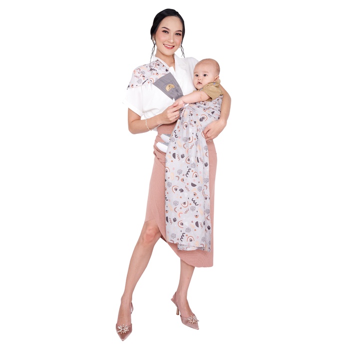 Mom's Baby Gendongan Bayi Samping Multifungsi (bisa u/ newborn) Aurora Series - MBG 1023