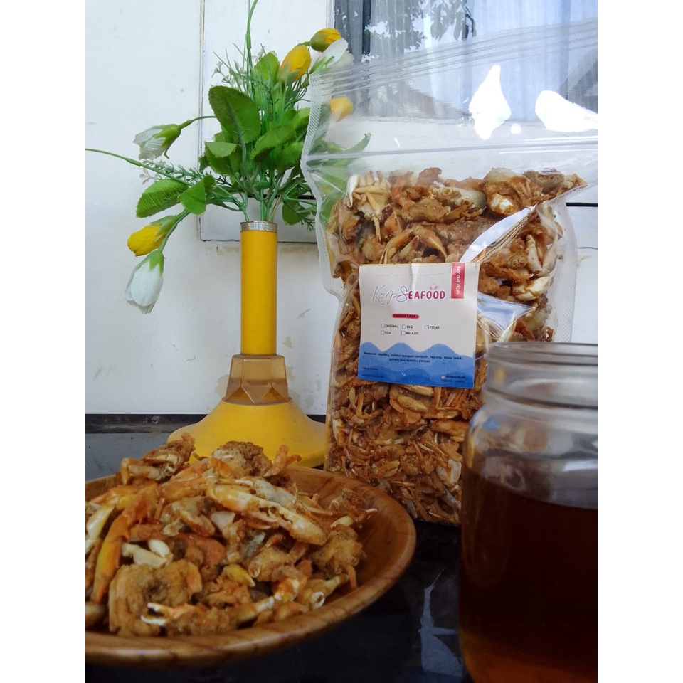 

Baby Crab Cemilan kepiting oreng kemasan extra besar murah all variant