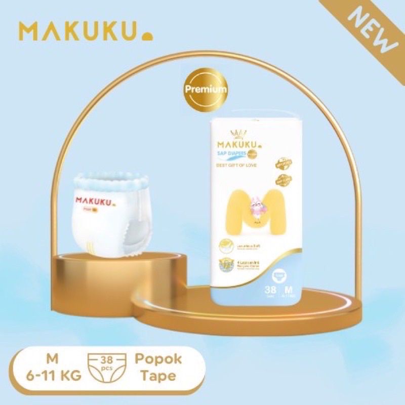 MAKUKU SAP DIAPERS PROCARE M36 tape MAKUKU m36 procare