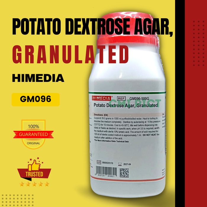 Jual POTATO DEXTROSE AGAR, GRANULATED, 500 GRAM, HIMEDIA, GM096 ...