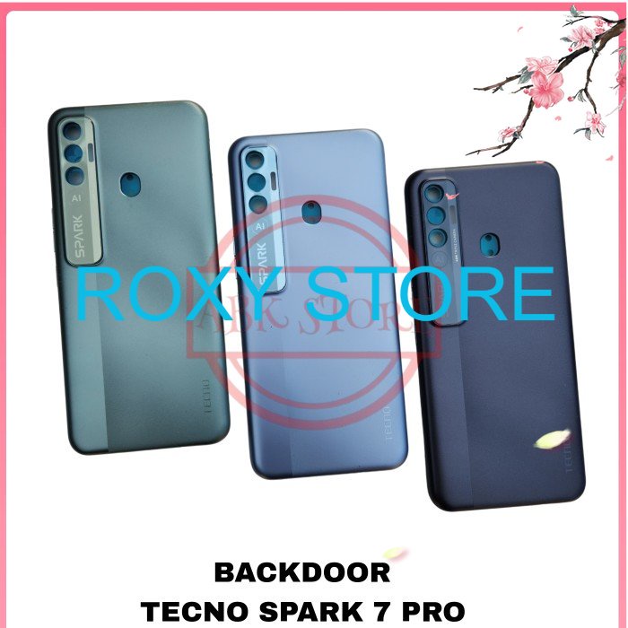 TUTUP BELAKANG BACKDOOR BACKCOVER BACK CASING TECNO SPARK 7 PRO