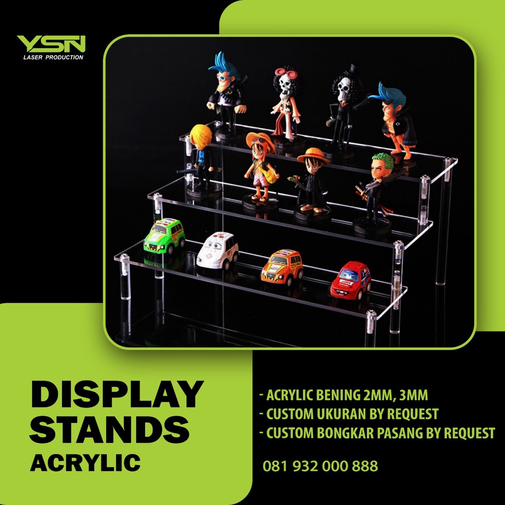 Jual Display Stands Acrylic Ukuran Cm I Stand Akrilik I Rak