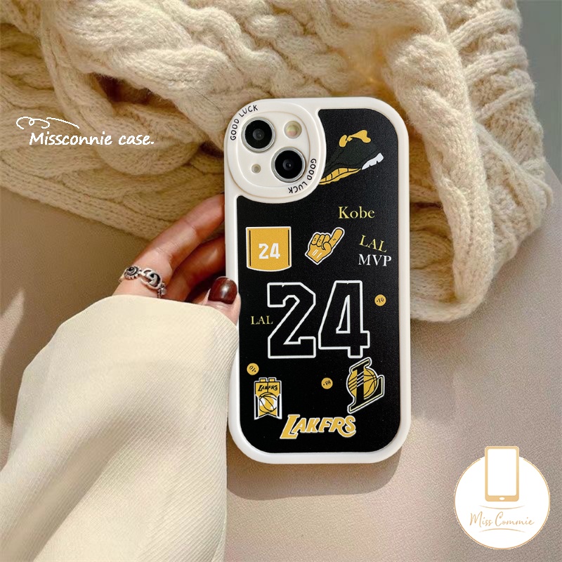 Soft Case Bahan TPU Desain Label Kobe James Untuk IPhone 11 Pro MAX 7 8 6 6s Plus 13 12 14 Pro MAX 14 Plus XR X XS MAX SE 2020