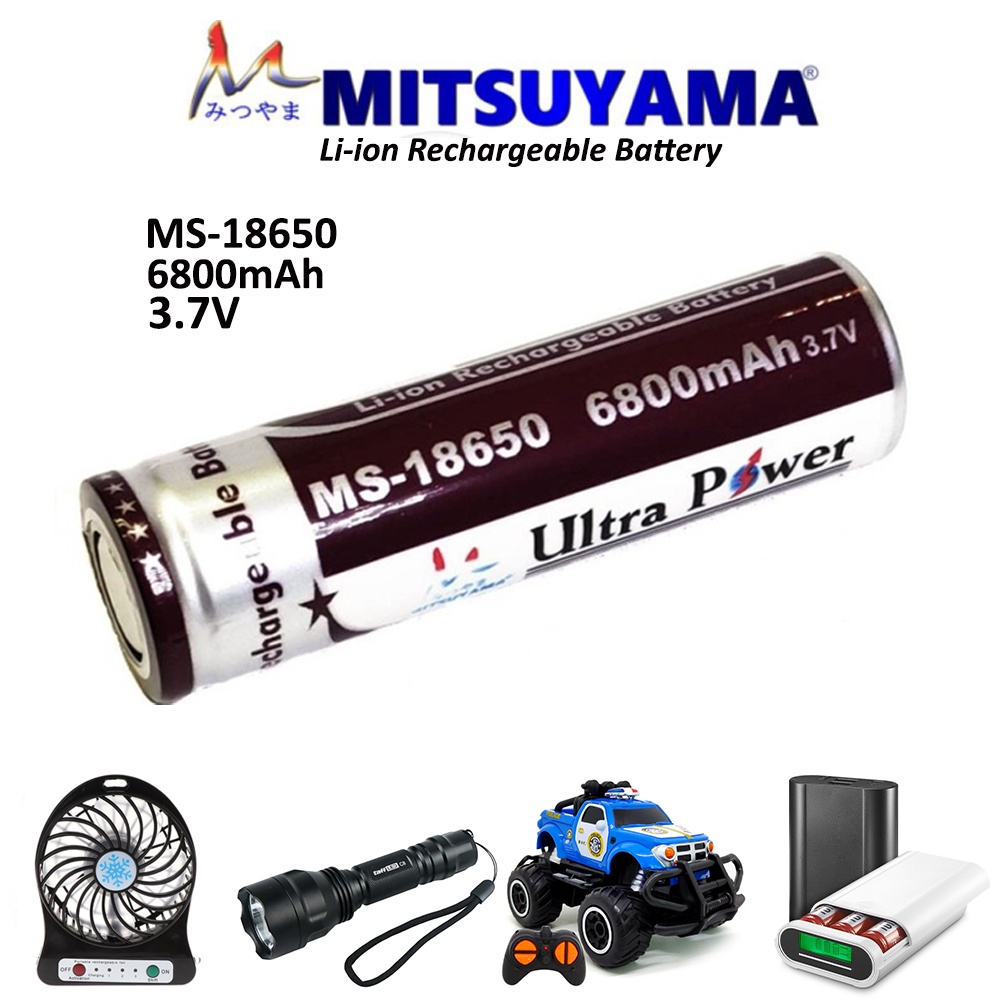 Baterai 18650 3.7V Mitsuyama Battery Li-ion Rechargeable